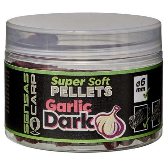 Pelete Soft Sensas - Super Soft Garlic Dark 60g 6mm